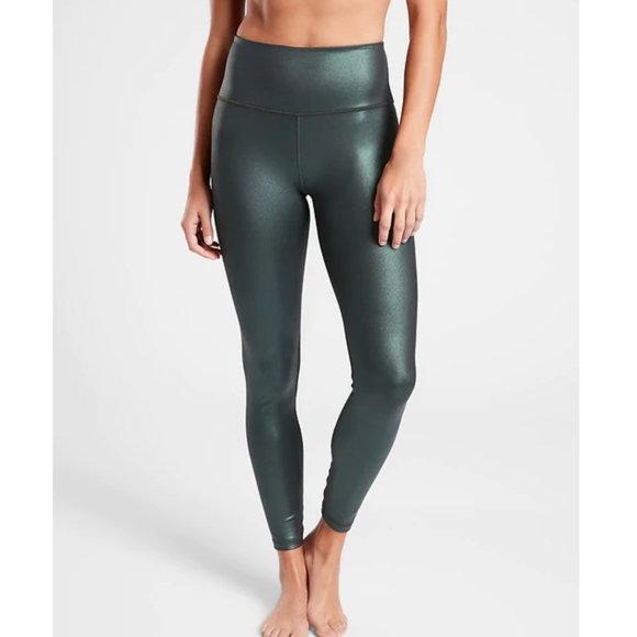 Athleta Pants - Elation Ultra High Rise Shimmer Tight In Powervita